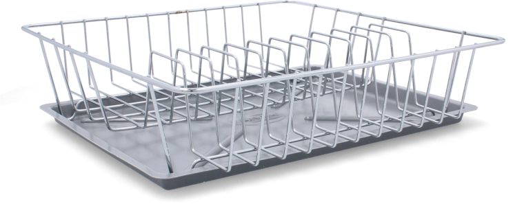 Freestanding chrome plate drainer 35 × 35 × 9 cm