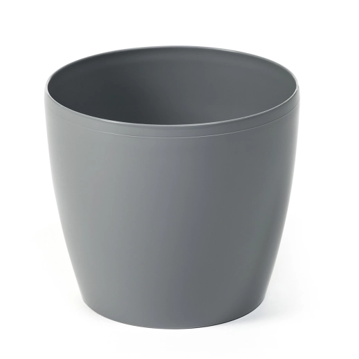 Magnolia Flowerpot 21 cm grey glossy