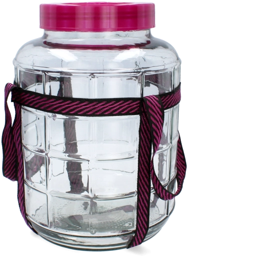 Daugiafunkcis stiklinis fermentavimo indas vynui 12 l