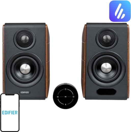 Edifier S880DB MKII bookshelf active speakers 2.0 (dark wood)