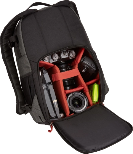 Customizable padded compartment for camera and drone
