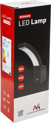 Efficient 10 W output and IP54 durability
