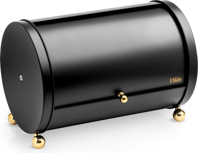 Vilde metal bread bin black 31 × 20 × 22 cm