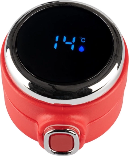 LED display in the lid for instant temperature checks