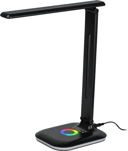 Touch LED desk lamp with brightness and light color adjustment