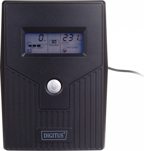 Backup Power Supply DIGITUS UPS Line-Interactive LCD 800VA/480W
