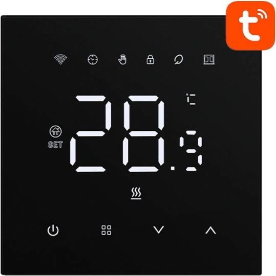 Išmanusis termostatas Avatto dujiniam katilui Wi‑Fi 3A