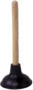 Atliekų stūmoklinis valiklis (plunžeris) su medine rankena DREWSTYL 29 cm