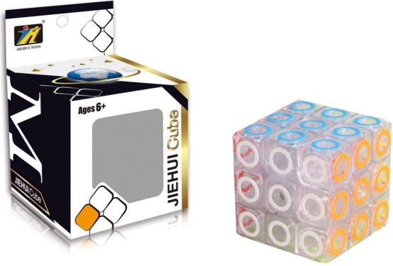 Transparent 3x3 Puzzle Cube – Modern Rubik’s Cube