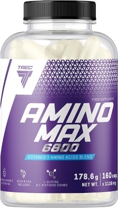 Trec Amino Max 6800 – aminorūgštys kapsulėse (160 kapsulių)