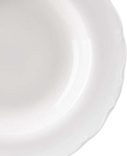 Rim for comfortable serving
