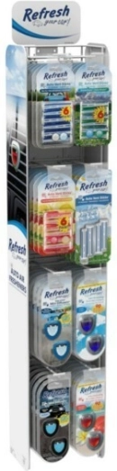 Display Stand CALIFORNIA SCENTS Refresh Sidekick vent clips, capacity 64 packs