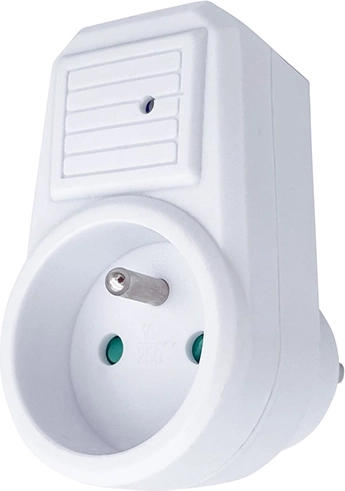 Solight surge protector plug-in adapter with indicator light, 236 J, 1 socket