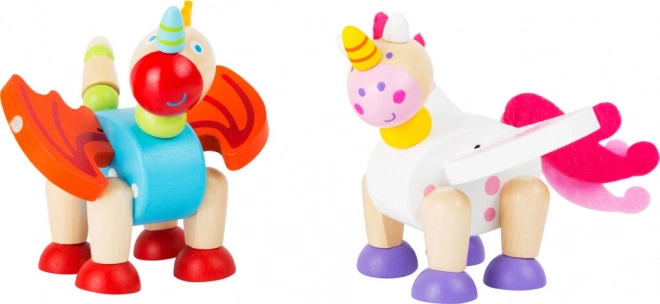 Lanksti medinė figūrėlė Small Foot – Vienaragis