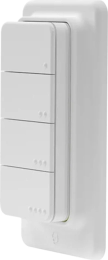 Shelly BLU RC Button 4 ZB išmanus nuotolinio valdymo pultelis su 4 mygtukais (Zigbee/Bluetooth)