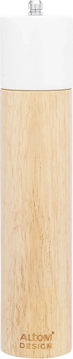 Medinis prieskonių malūnėlis baltas 5,5 × 26,5 cm