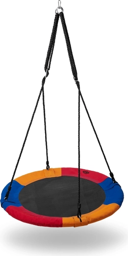 NILS Camp Round Nest Swing 90 cm, blue/red/orange