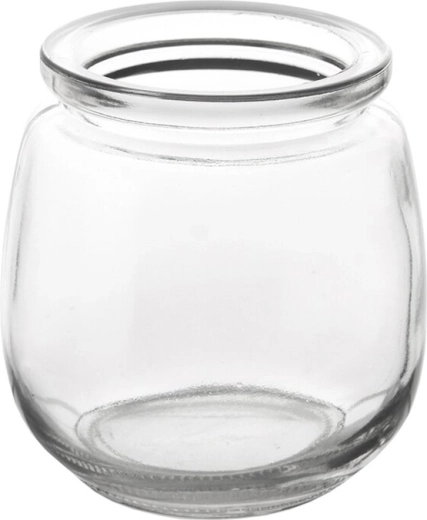 Clear glass for hygienic storage