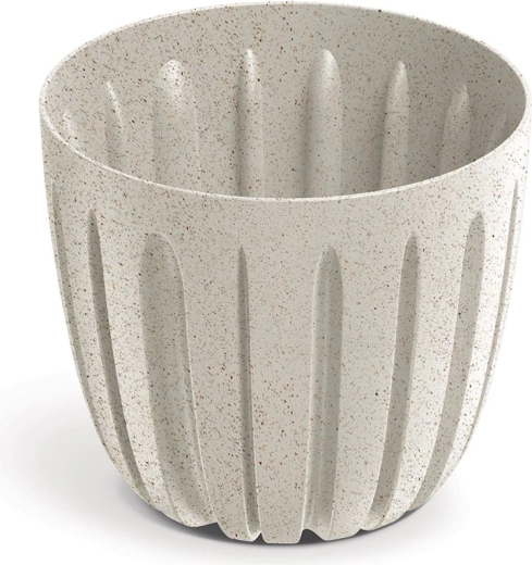 Gėlių vazonas Wario Eco Wood 16,8 cm baltas