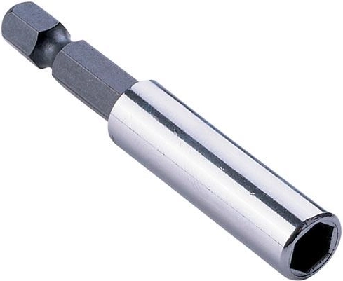 Magnetic 1/4" bit holder, 60 mm, stainless and chrome-vanadium steel