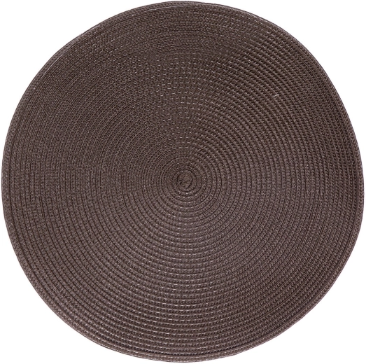 Apvalus plastikinis padėkliukas Tondo 38 cm rudas