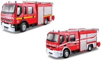 Bburago Emergency gelbėjimo tarnybų transporto priemonė Renault Premium Gicar 1:50 ugniagesiai