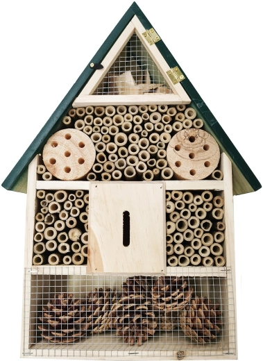 Wooden insect hotel 39.5 × 28 × 8 cm
