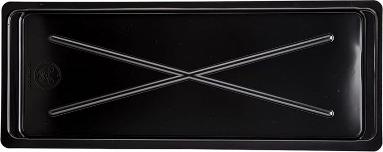Black drip tray for 60 cm dish drying rack