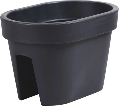 Balkono turėklų vazonas LOFLY Railing 39,6 cm, antracito spalvos