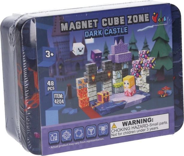 Magnetic construction set Magnet Cube Zone Dark Castle – 48 pieces
