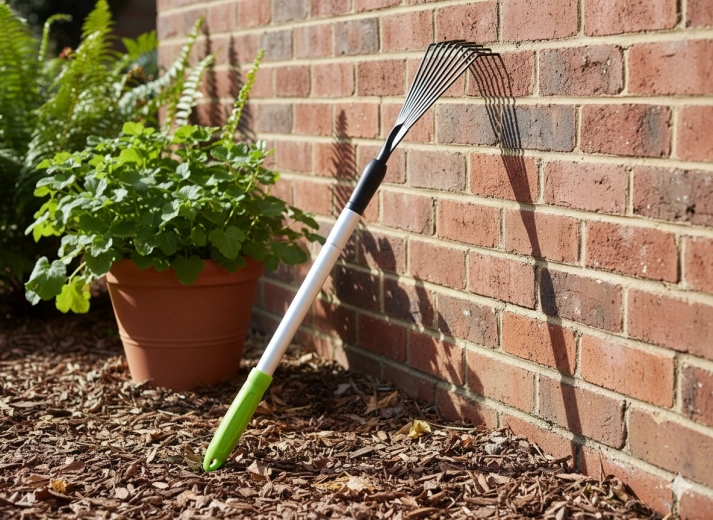 Flexible steel tines for gentle cleanup