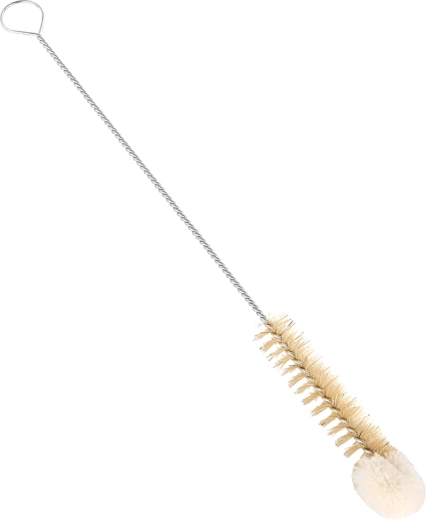 Bottle brush made from natural bristles and cotton, 15 mm