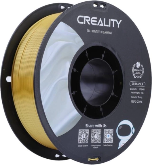 PLA filamentas Creality CR-Silk, auksinis, 1,75 mm