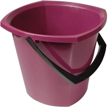 Kampinis plastikinis kibiras 10 l – spalvų miksas