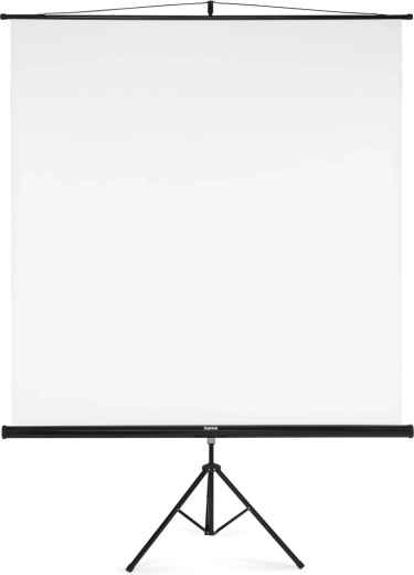 Tripod projection screen 180 × 180 cm 2-in-1 white