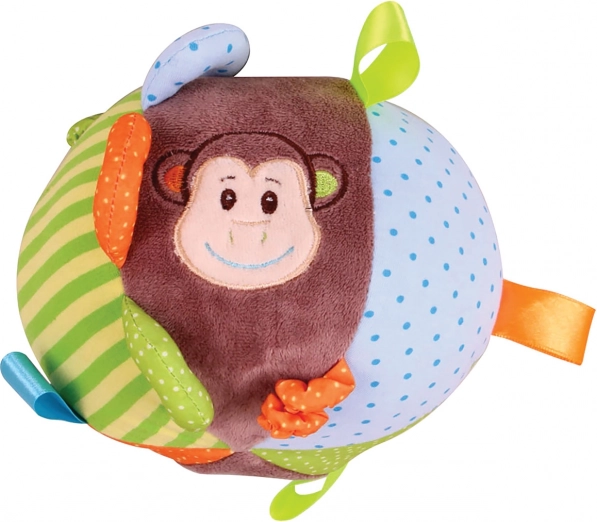 Bigjigs Baby tekstilinis aktyvus kamuolys beždžionėlė Cheeky