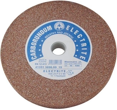 Grinding Wheel 175 × 20 × 20 mm, White Corundum A99, Grit 24