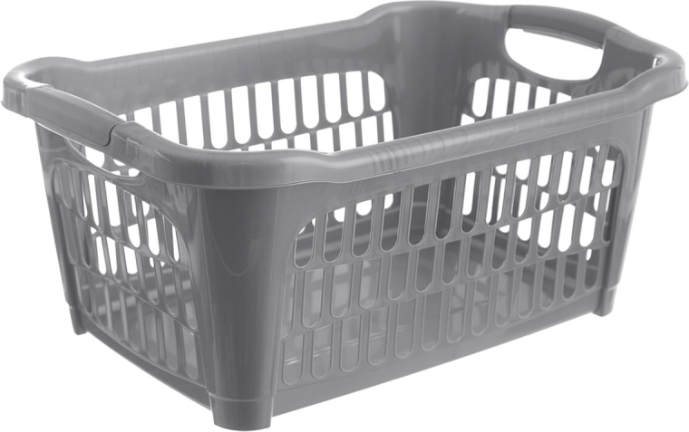 Hobby open laundry basket 25 l, grey