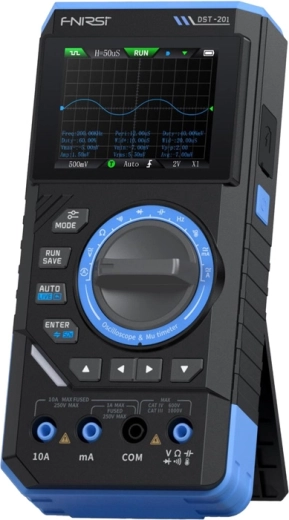 FNIRSI DST-201 handheld digital multimeter 3-in-1 with oscilloscope and signal generator