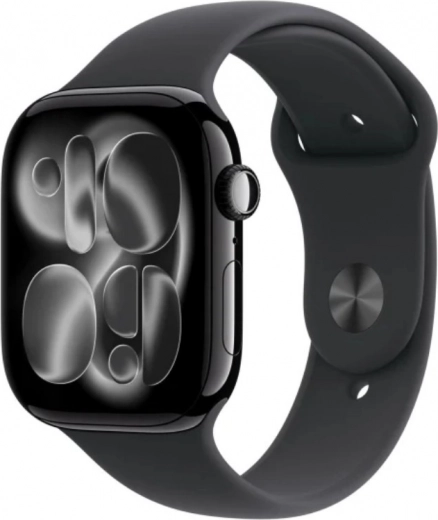 Apple Watch Series 11 GPS 46 mm aluminum Onyx with black sport band M/L