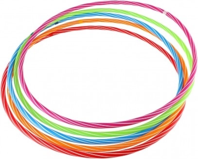 Spalvotas hula hop lankas 70 cm