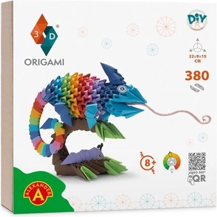 Origami 3D Chameleon