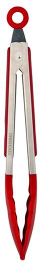 Kitchisimo Tongs red silicone/stainless steel