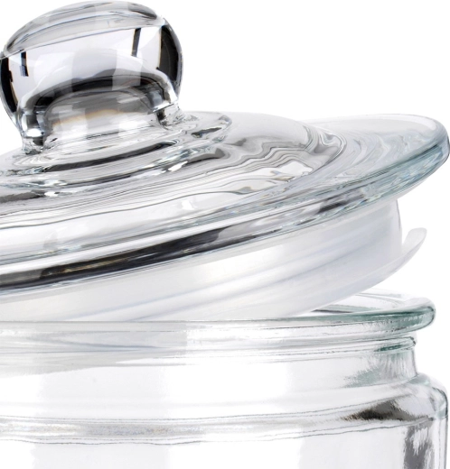 Sandarus stiklinis dangtis ilgesniam šviežumui