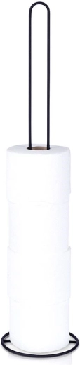 Metalinis tualetinio popieriaus stovas, juodas, 60 cm