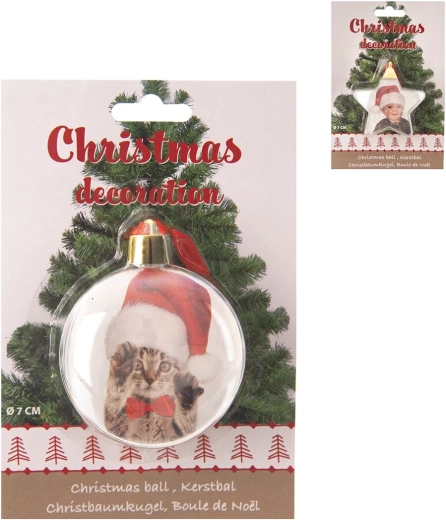 Christmas photo frame ornament made of plastic (2 variants)