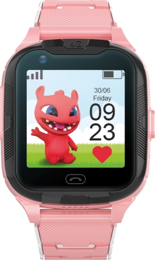 Maxlife 4G Kids Smartwatch with GPS and Wi‑Fi – Pink