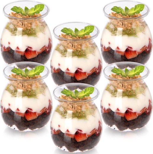 Jogurto ir desertų indeliai 160 ml, 6 vnt. rinkinys