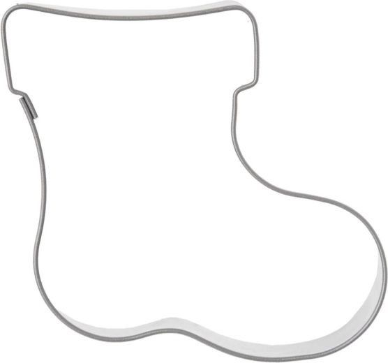 Orion stainless steel Christmas stocking cookie cutter 6 cm