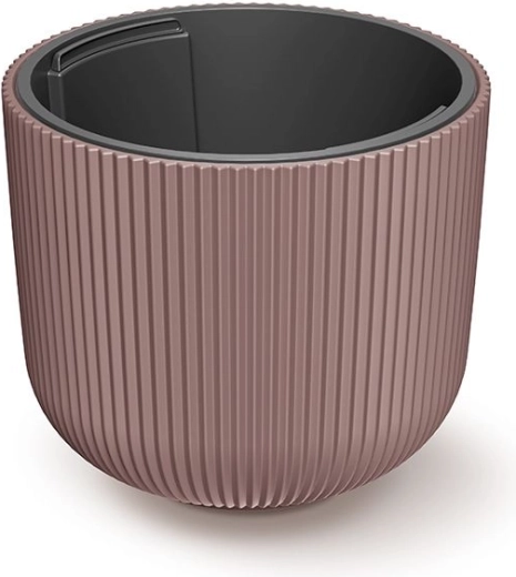 Milly planter with insert 29.8 cm marsala
